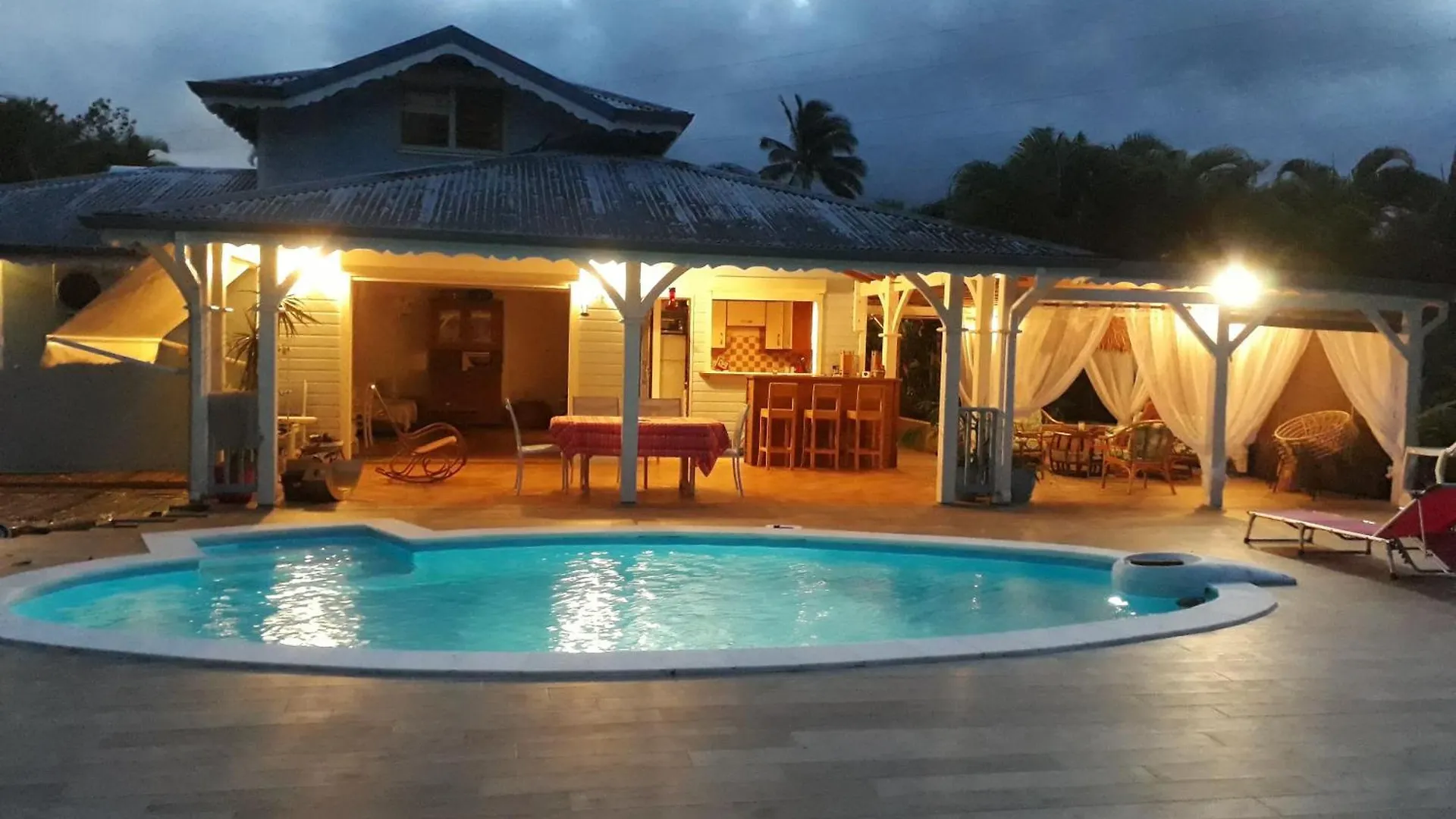 Gite Kaz A Topaze, Piscine, Jardin Tropical Sainte-Rose 0*,